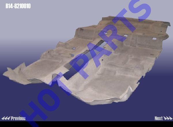 картинка CARPET ASSY - FRONT  B14-8210010