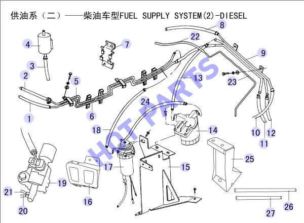 FUEL SUPPLY SYSTEM (2)-DIESEL 4D28