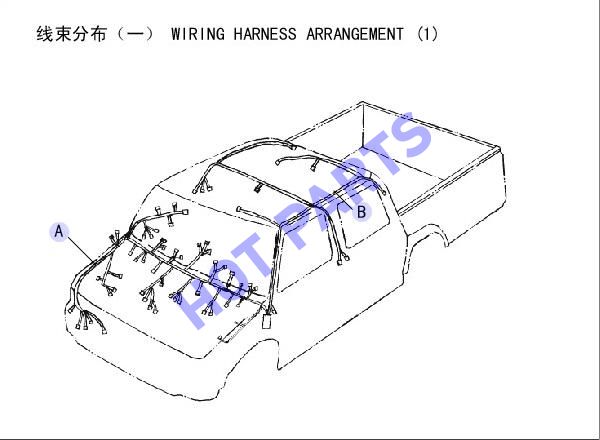 Жгуты проводов подкапотный,потолка