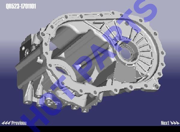 картинка КОРПУС КПП CROSS EASTAR, TIGGO.  QR523-1701101