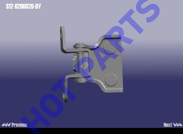 картинка HINGE ASSY UPR-DOOR RR RH  S12-6206020-DY
