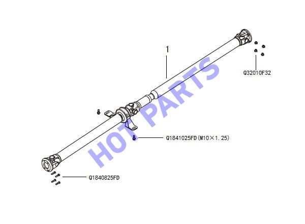 REAR AXLE DRIVE SHAFT