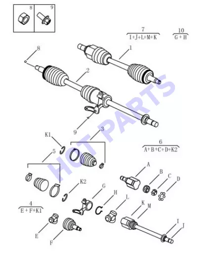 ПЕРЕДНИЙ ПРИВОД JLD-4G20+6MTT250